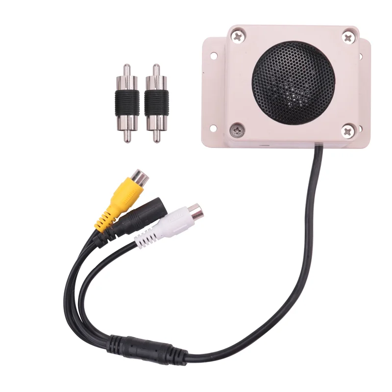 

Microphone Speaker Device for Security Camera Outdoor Waterproof for IP Camera Audio Recording Two Way Radio Interphone