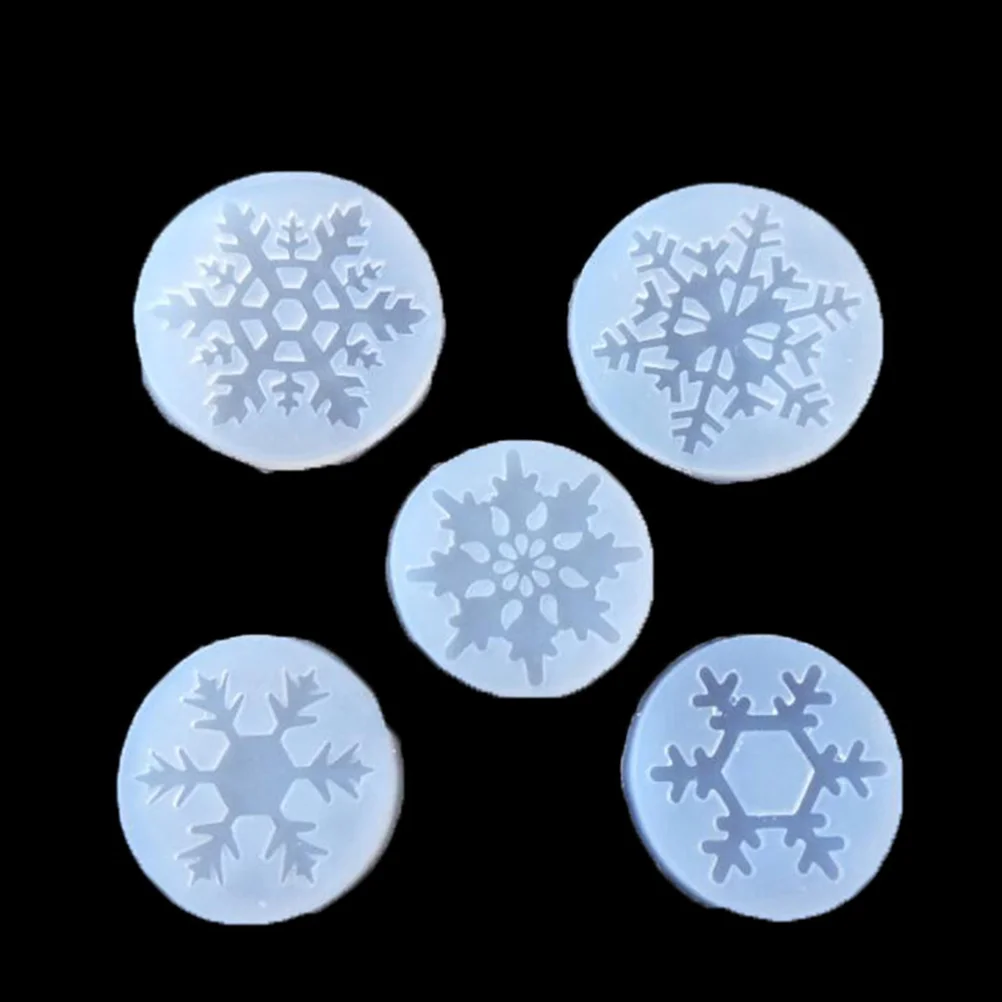 

Snowflake Molds Silicone Resin Making Diy Christmas Transparent Moulds Jewelry Gummy Fineder Mould Craft Handmadetrays Cookie