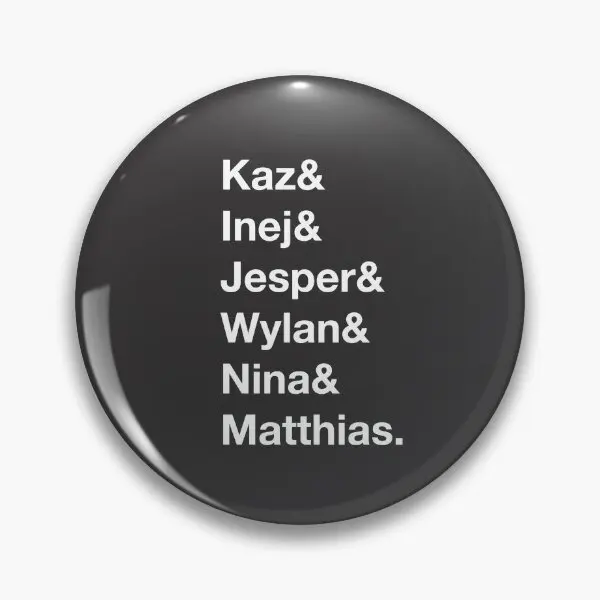 Женская металлическая брошь Kaz Inej Jesper мягкая булавка на пуговицах креативный