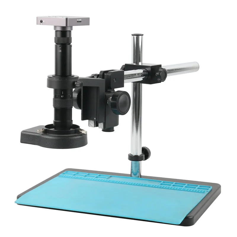 

Промышленный видеомикроскоп с камерой 37 МП HDMI USB + 180X 300X Регулируемый монокулярный зум C-образный объектив для ремонта телефонов печатных пл...