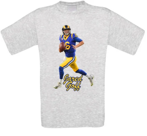 Футболка американского футбола Jared Goff Los Angeles