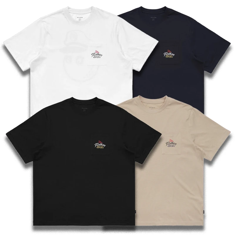 

Men's Golf Clothing 2023 New Summer Solid Short Sleeve Loose Casual Sailor Bucket Hat Print T-shirt