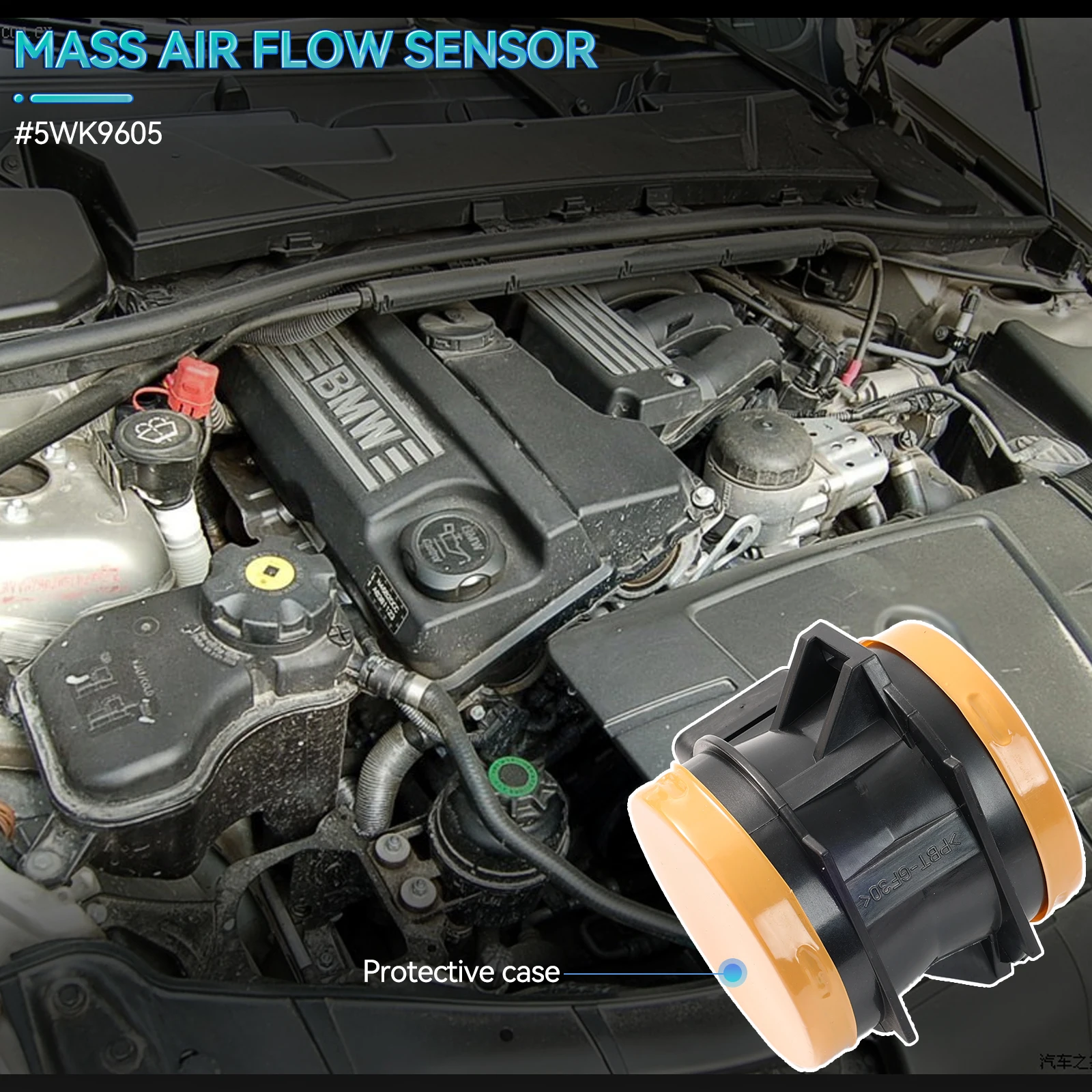 Датчик массового расхода воздуха MAF для BMW 325i 323i 525i E46 3 серии E39 520i 523i 528i E38 Land Rover Suzuki