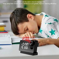 led digital projection alarm clock with projection clock projector radio mute fm clock bedroom bedside time alarm electroni f2q0