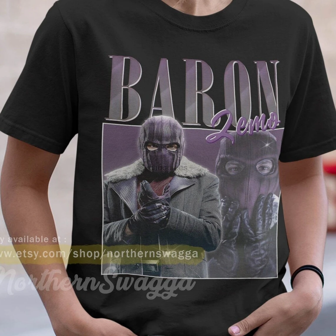 Дизайнерская футболка в стиле ретро Baron zemo крутая художественная с постером 90-х