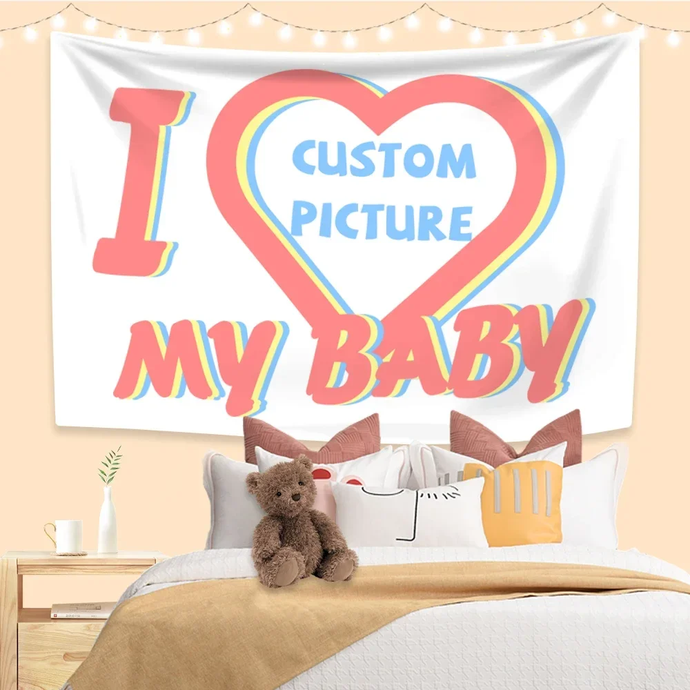 Гобелен Я люблю своего бойфренда домашний декор на заказ настенный фон для
