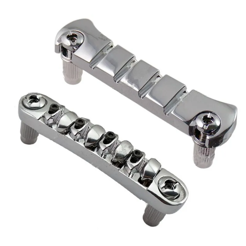 Набор хромированных 4-струнных бас-гитар Tune-o-Matic Bridge и стоп-бар
