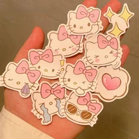40pcs non repeating hello kitty small stickers suitable for notebook computer cellphone hand account diy decorative stickers