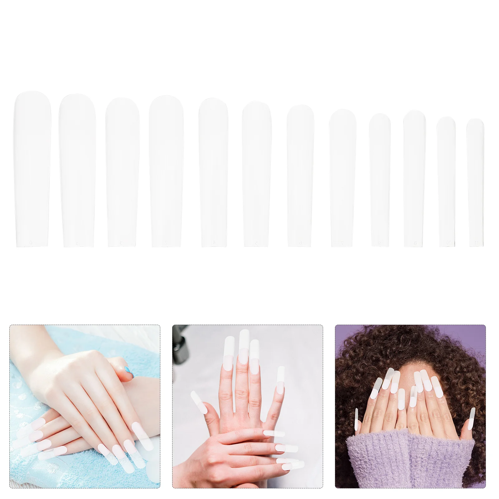 

1 Pack Nails Clear Nail Forms Square Nails Clear Nail Tips