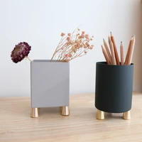 iron art office accessories organizers desk swivel organizer desk assessories aesthetic cup pens brushes container pen holder
