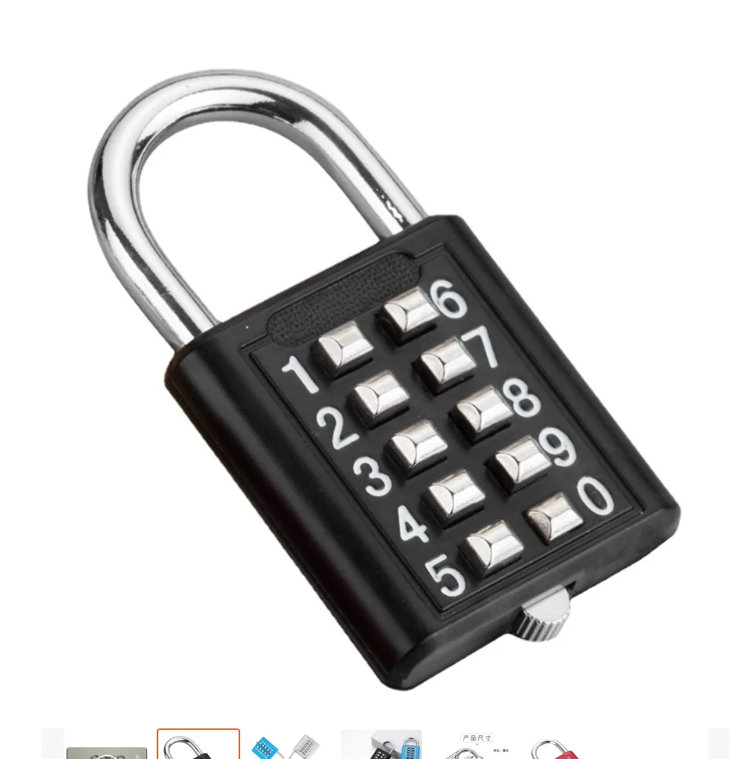 

Кодовый замок с кодом для багажа, из цинкового сплава