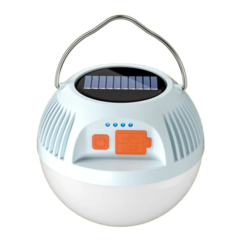 

Solar Camping Lamp USB Rechargeable LED Tent Light 3 Modes Portable Lanterns Emergency Strong Light For Outdoor Garden