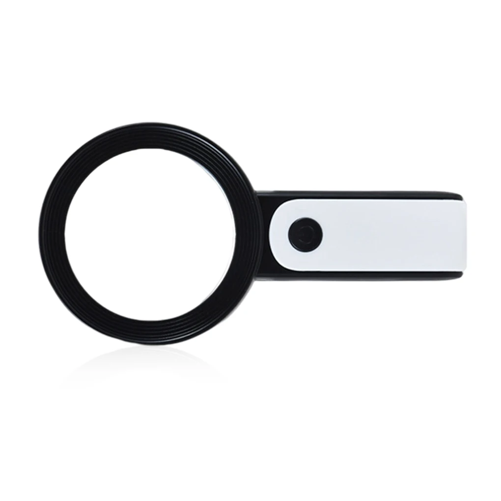 

30X Illuminated Magnifying Glass Jewelers Reading Needlework Pocket Jewelry Magnifier LED Lights Portable Accessories