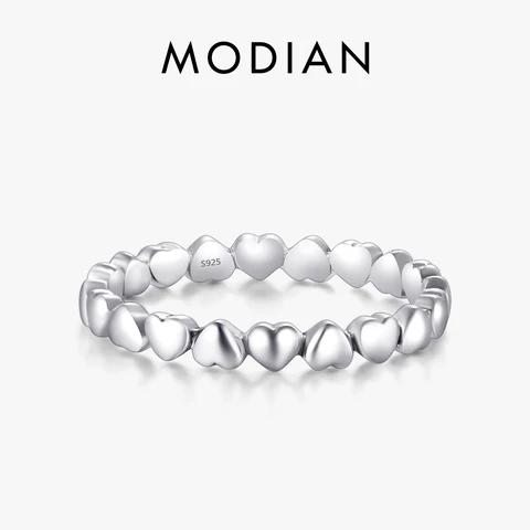 Серебряное кольцо с сердцем Modian
