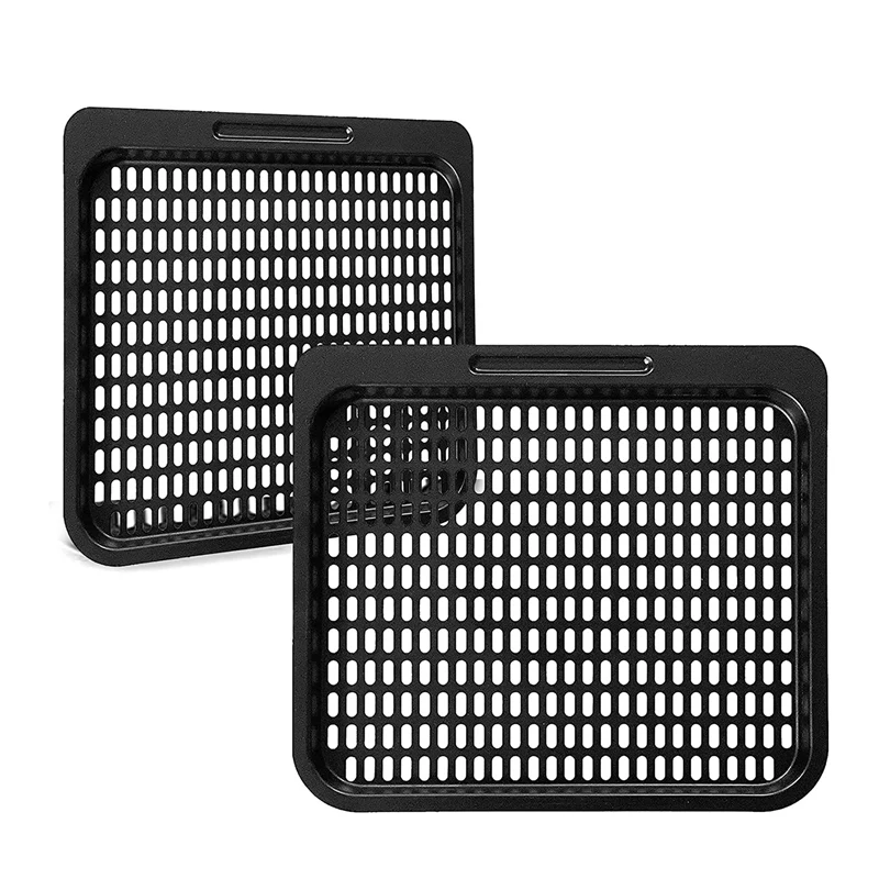 

HOT!2PCS Cooking Tray Replacement, 10 QT Mesh Cooking Rack Air Fryer Accessories , Air Fryer Oven, Dishwasher Safe (10 QT)