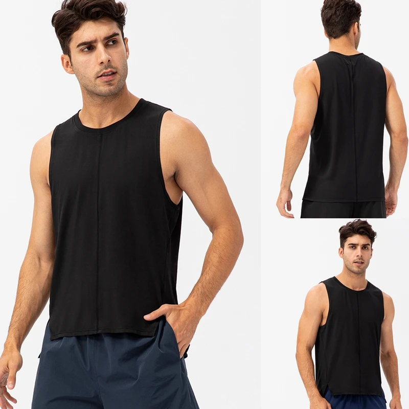 Men's   Loose  Quick-Drying  Breathable  Vest  Summer Shirt Gym Fitness Sports   Compression Sleeveless Bodybuilding Vest