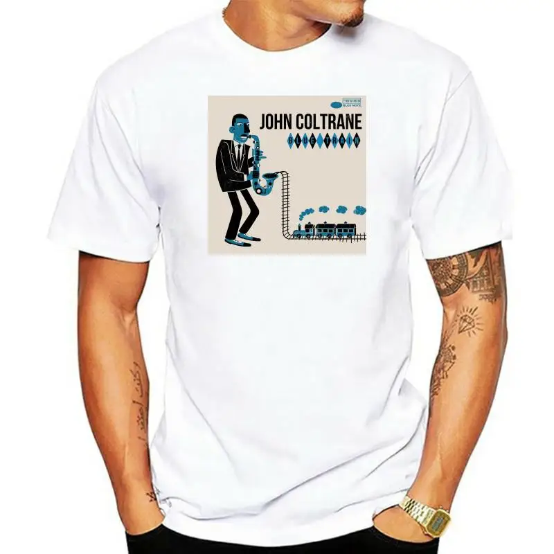 

Голубая футболка со шлейфом, джаз, саксофон, музыка, джаз, Джон