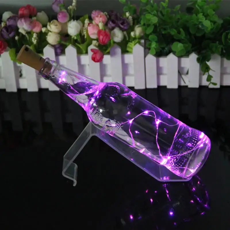 

2M 20 LEDs Wine Bottle Cork Lights LED Silver Copper Wire Colorful Fairy Garland String Lights Xmas Wedding Party Art Lamp Decor