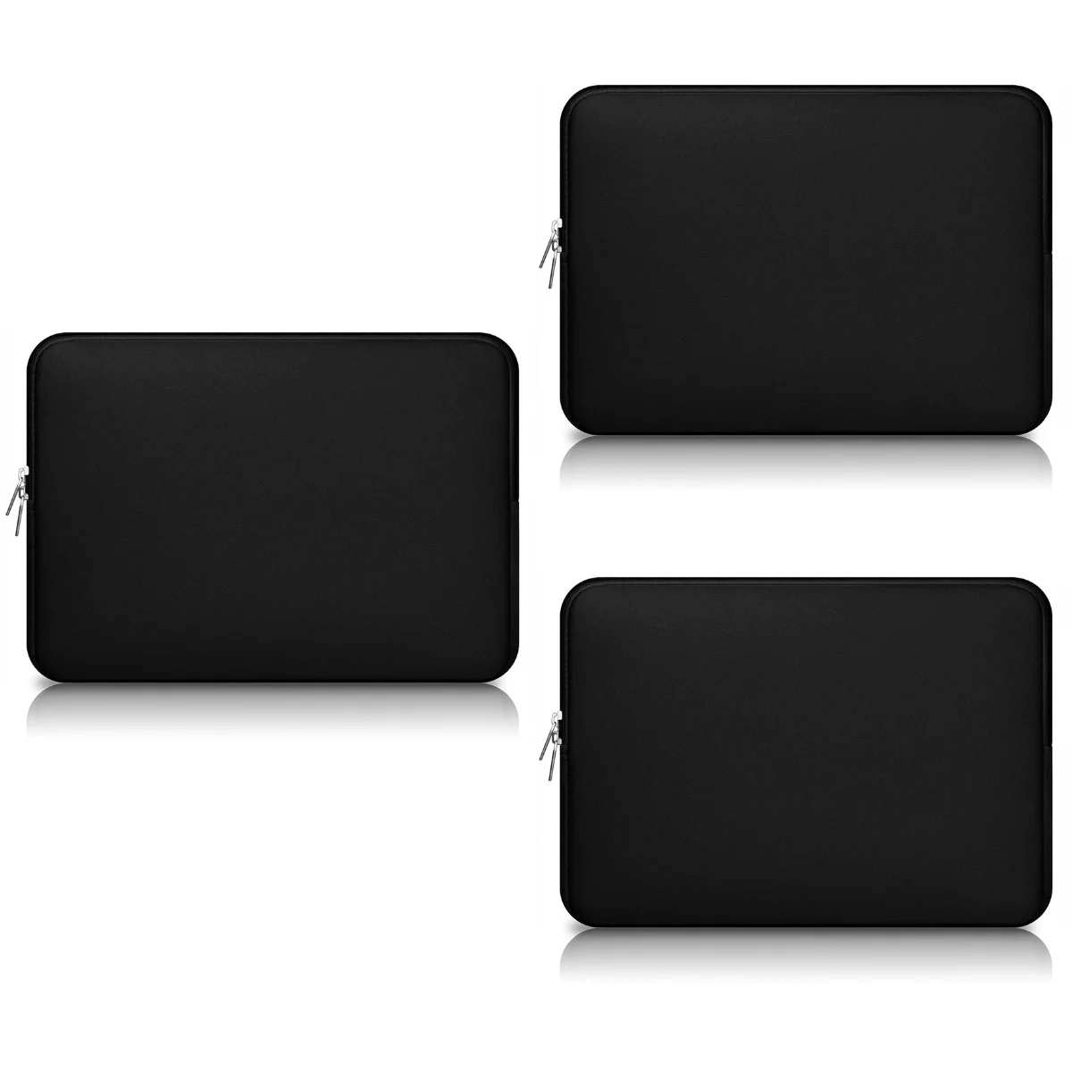 

3pcs 13 Inch Laptop Sleeve for Air / Pro / Retina Display Laptop Case Bag (Black)