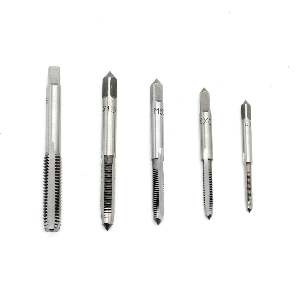 

5pcs -M8 Straight Fluted Manual Durable Metric Plug DIY Tools Home Screw Thread Tap Drill Set
