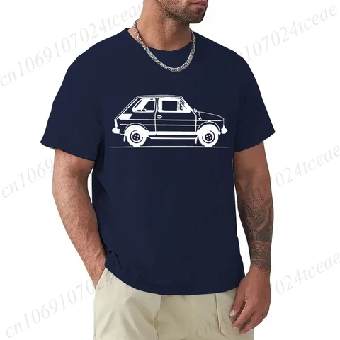 Brand Design T-Shirts Summer New Classic Old Car Print Man Fashion T-Shirts Mens Clothing Car Cartoon Tshirt Family T Shirts Top