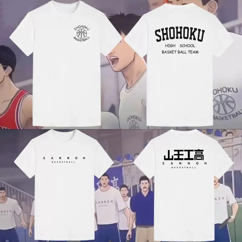 

Summer Men Clothing 2023 Men Women Anime Basketball Training T Shirt Mens White Tops Cotton Tee New Men's shirts