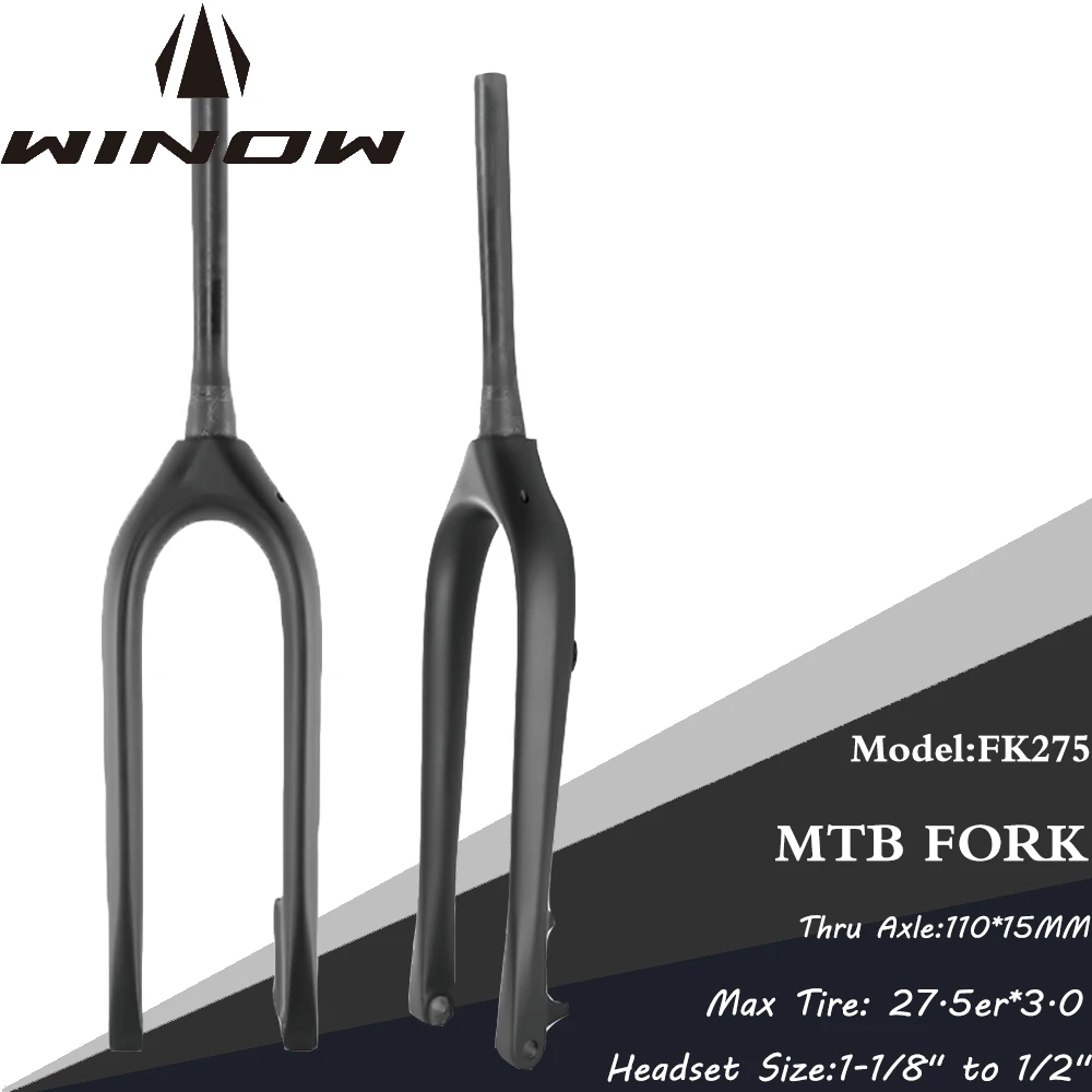 Передняя вилка из углеродного волокна Winowsports для фотоскрытого внешнего кабеля MTB