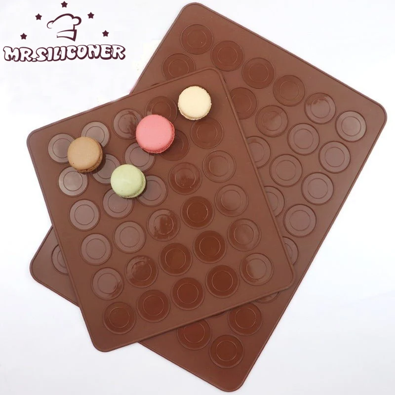 

Silicone Macaron Pastry Oven Baking Mould 30/48 Cavity DIY Cake Roll Mat Cake Pad Baking Mat Molds Patisserie 3D Mould Sheet Mat