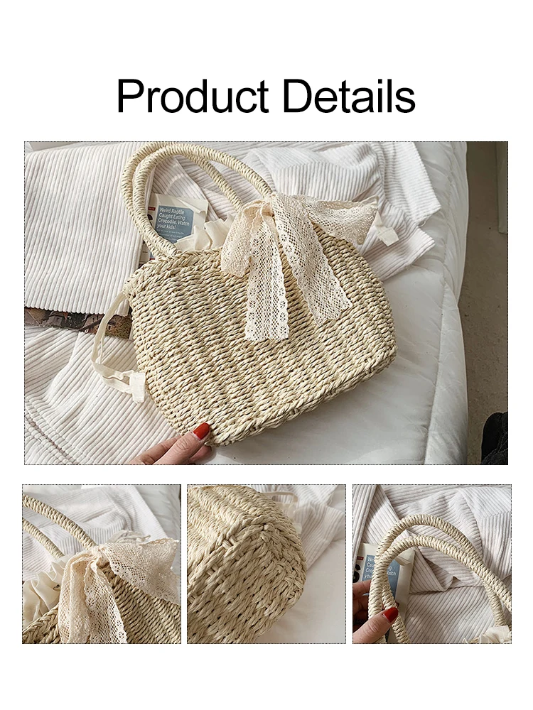 Luxury Brand Designer Women's Handbags Fashion Barrel Straw Woven Crossbody Bags for Female 2022 Trend Summer Shopper  Beach Bag