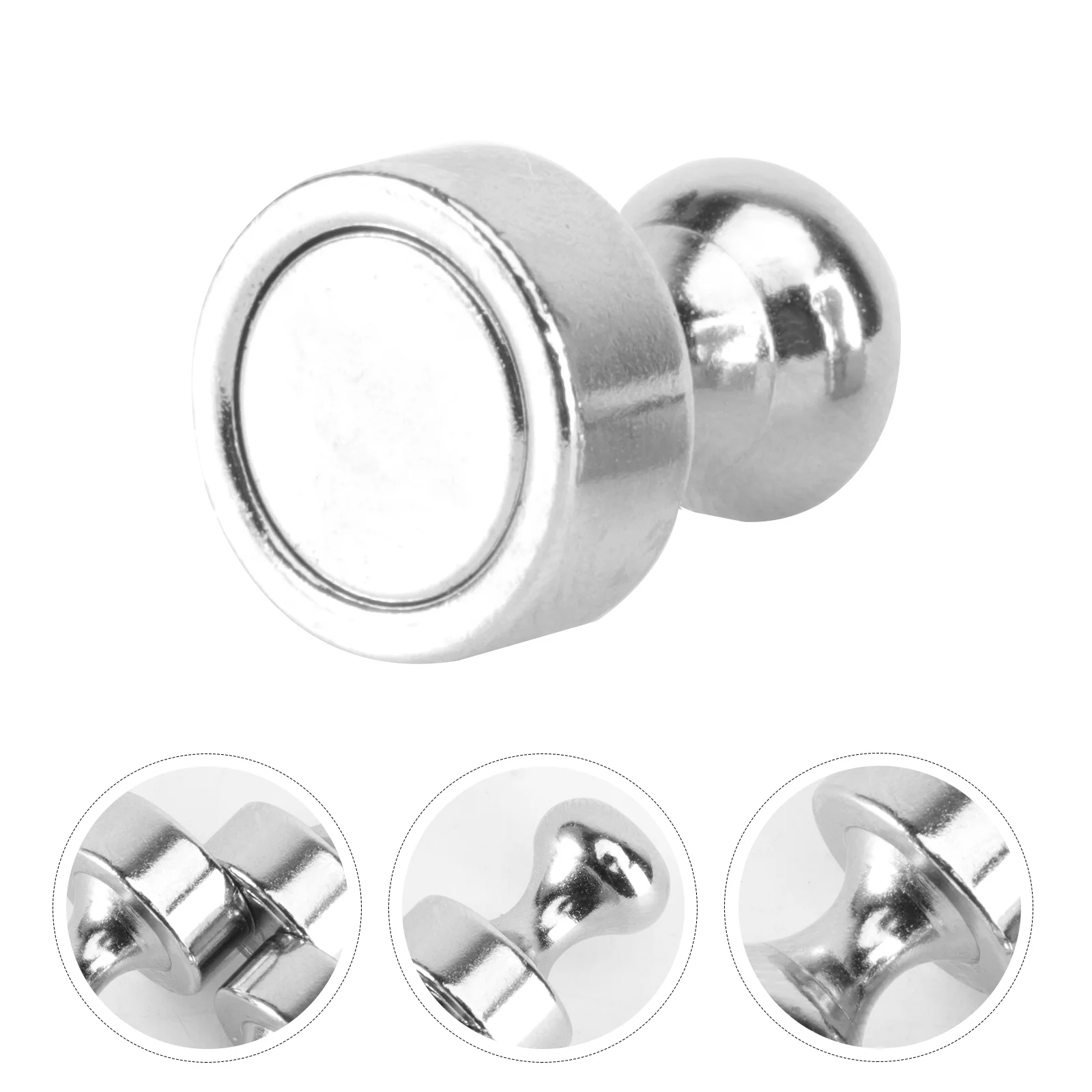 

6pcs Magnetic Push Plated Map Magnets Fridge Magnets Push for Whiteboard
