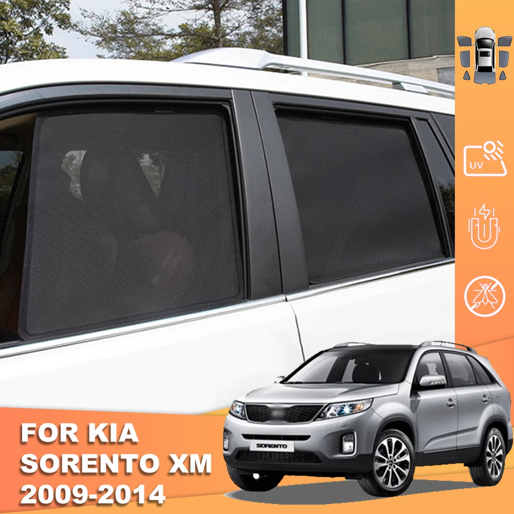 Per Kia Sorento XM 2009-2015 Magnetic Car parasole Shield parabrezza anteriore tenda del telaio posteriore Baby Side Window parasole visiera