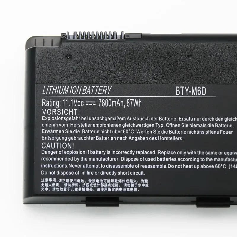 Новая аккумуляторная батарея для ноутбука MSI GX660 GT680R GT783R 9cells GT60 GT70 GX780R GX680 GX780 GT780R