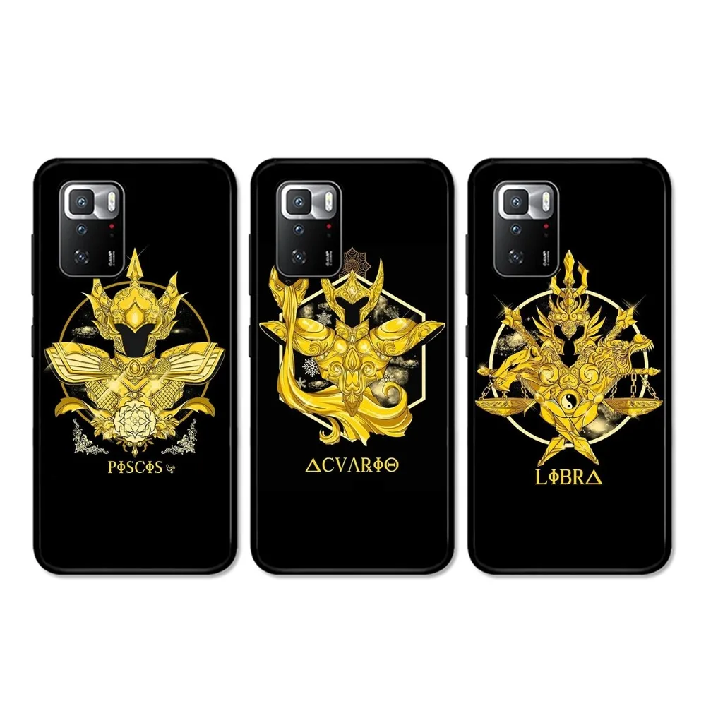 S-Saint S-Seiya Z-Zodiac Logo Phone Case For Redmi 5 6 7 8 9 10 Plus Pro A GO K20 K30 K40 F3 Fundas