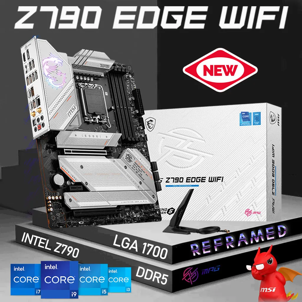 

LGA 1700 MSI MPG Z790 EDGE WIFI LGA 1700 Motherboard DDR5 Support Intel 13th Gen i3 i5 i7 i9 CPU Intel Z790 Mainboard PCI-E 5.0