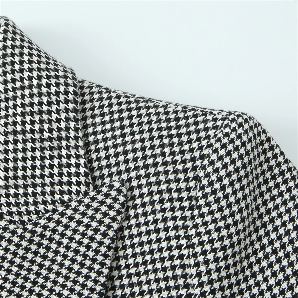 Осень/зима 2023 новый продукт темпераментное женское элитное черно-белое пальто с