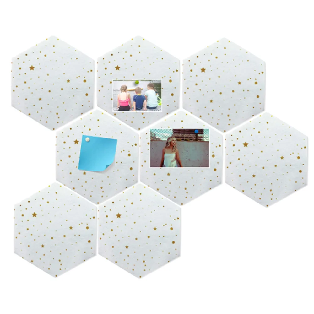 10 шт. шестигранная войлочная доска с надписью для сообщений фото-дисплей