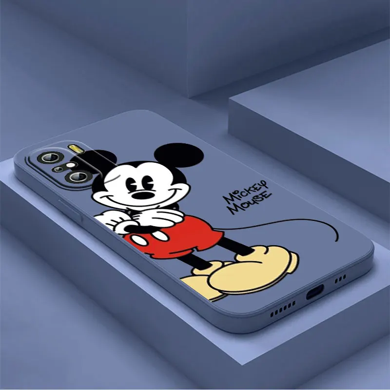 

NEW Mickey Mouse Disney Phone Case For Xiaomi Redmi K50 K40 10X 10 9T 9AT 9A 9C 9 8A 8 7 6A 5A Gaming Pro Liquid Rope Cover Soft