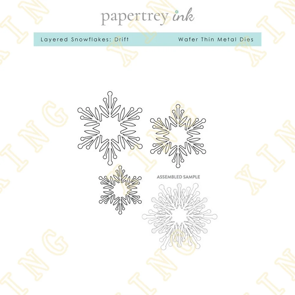 

Christmas Layered Snowflakes Metal Cutting Dies Craft Embossing Make Paper Greeting Card Making Template Diy Handmade 2022 New