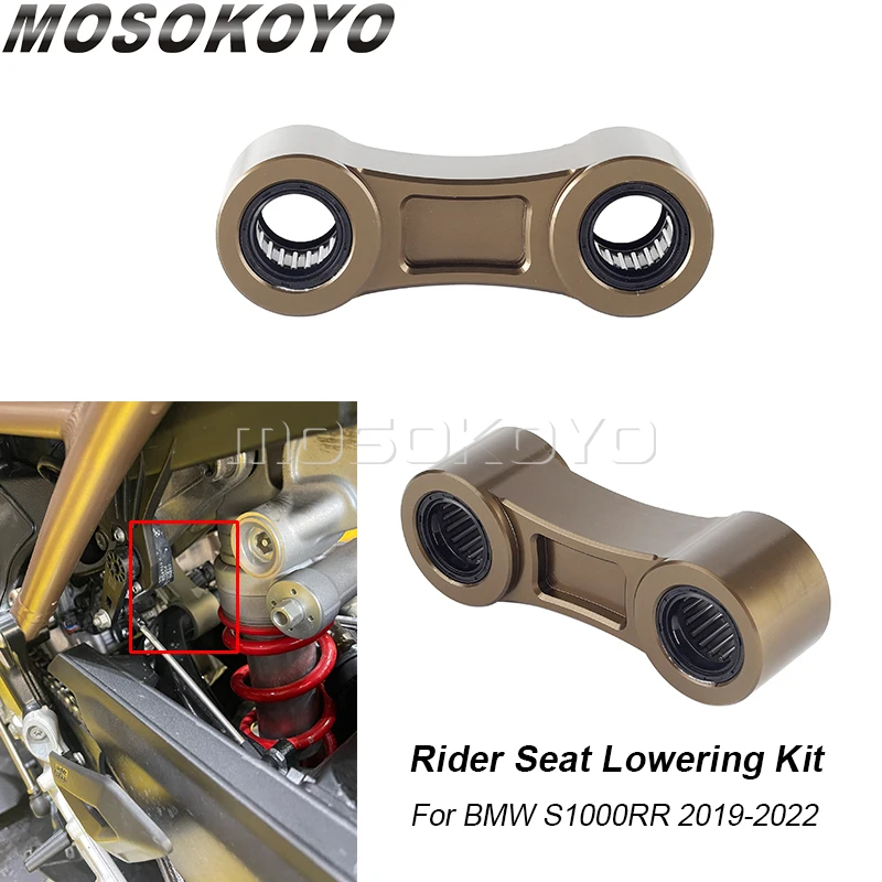 

Motorcycle Accessories Lowering Links Kit For BMW S1000RR S1000 RR 2019-2022 Bronze Dog Bone Body Lowered Lowering Seat Link Kit