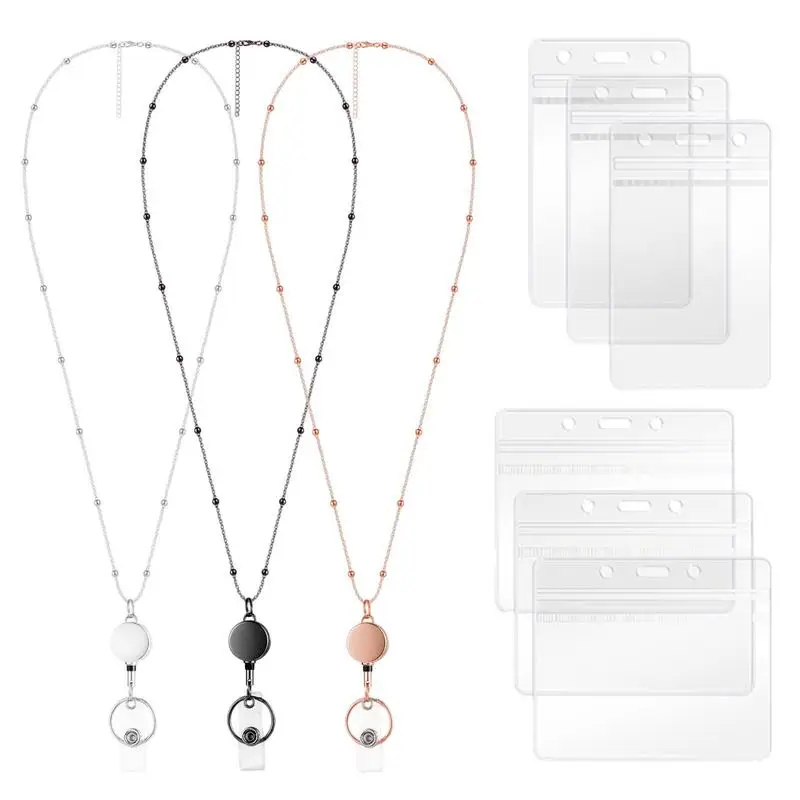 

Шнурок с бусинами для учеников, шнурки для Id значков и ключей, шнурок с бусинами, цепочка для ключей, выдвижной шнурок для ID