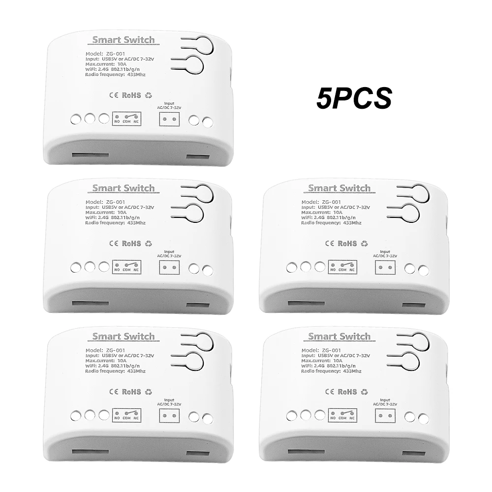 5 шт. для модуля умного переключателя Zigbee 3 0 Wi-Fi переключатель штор радиочастотный