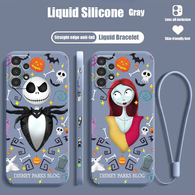 

NEW Nightmare Before Christmas Phone Case For OPPO F21 F9 F7 F5 Find X5 X3 X2 Neo A16S A5 2020 Pro Lite Liquid Left Rope Cover