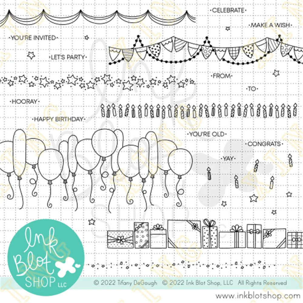 

Hot Sale Clear Stamps Diy Scrapbook Diary Decoration Embossed Paper Card Album Craft Template 2022 New Arrival Party Borders