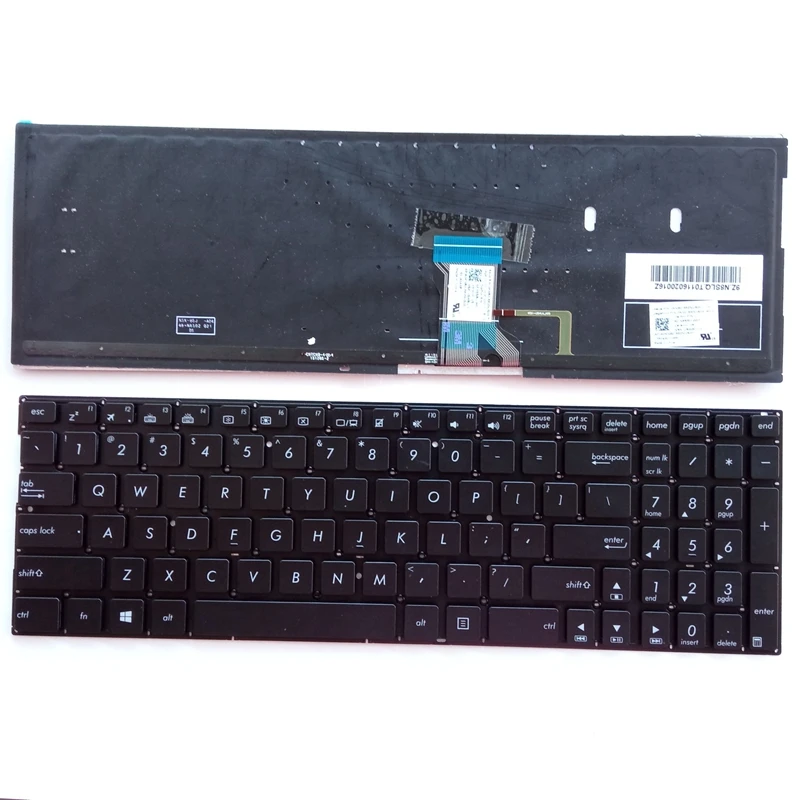 

Английская клавиатура для ноутбука US/RU для Asus ROG G501 G501J G501JW G501V G501VW ZenBook Pro UX501 UX501J UX501JW UX501V UX501V с подсветкой