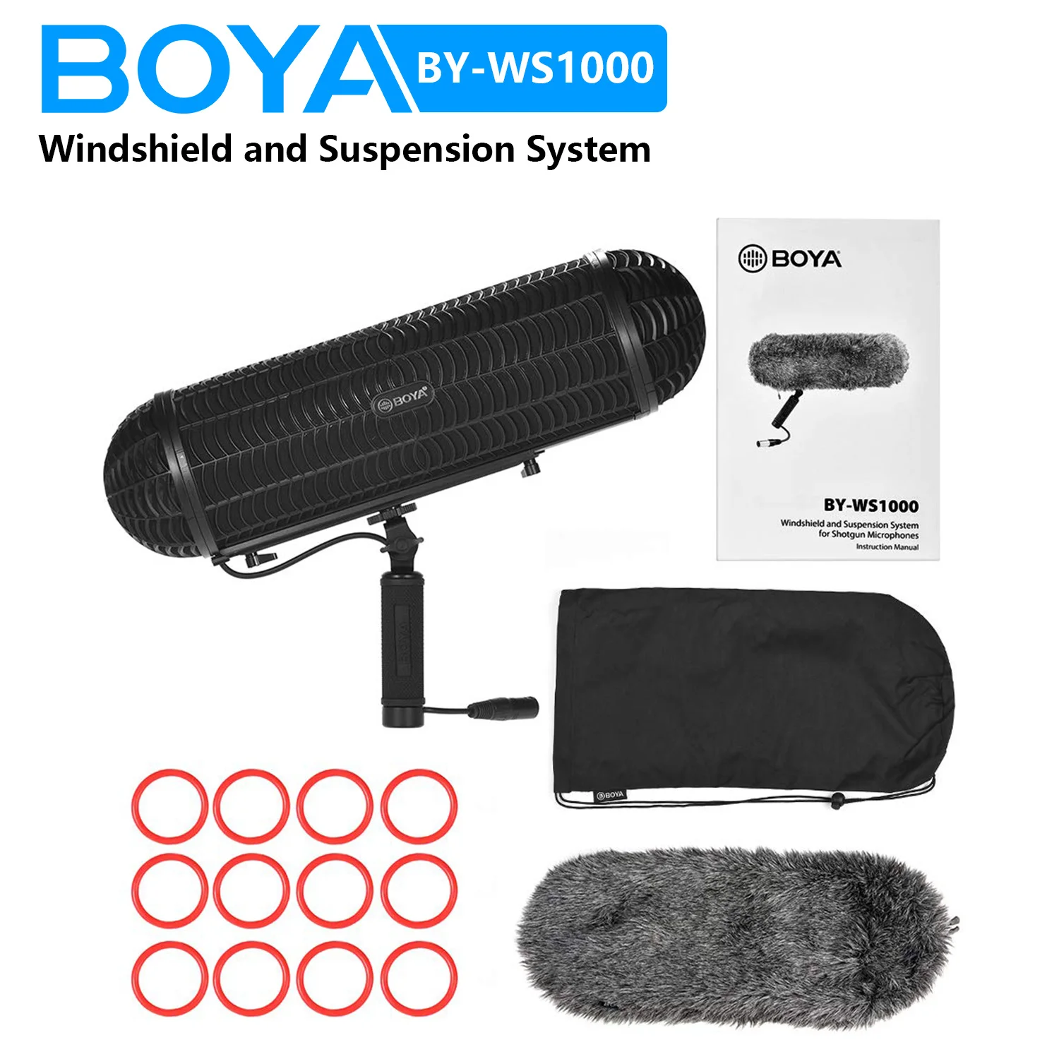 BOYA BY-WS1000 Microphones Blimp Windshield Suspension Syste