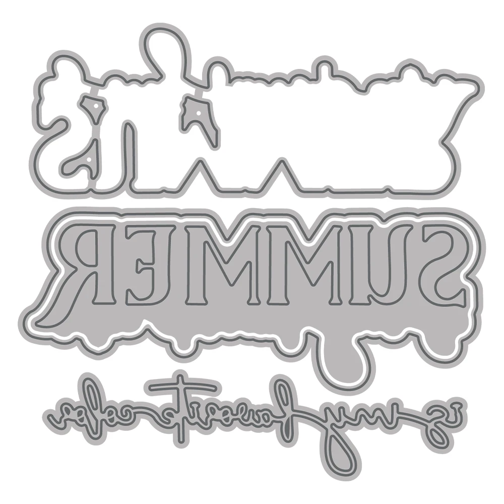 Летние штампы для рукоделия MangoCraft металлические сделай сам форма ножа