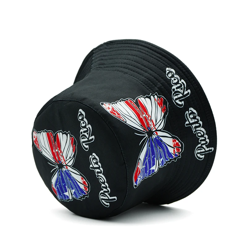 Панама с верхним флагом Пуэрто-Рико национальные флаги бабочки рыбацкие шляпы