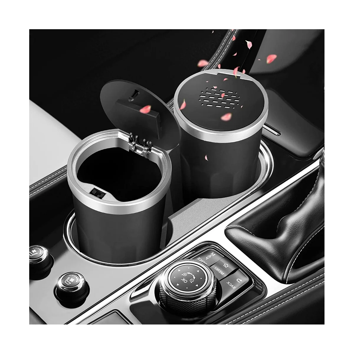 Автомобильный мусорный бак автомобильный с крышкой для ароматерапии мини