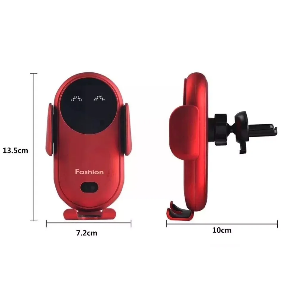 15W Car Wireless Charger Auto Car Mount Phone Holder For iPhone 14 13 12 11 Pro Samsung Xiaomi Infrared Induction Fast Charging