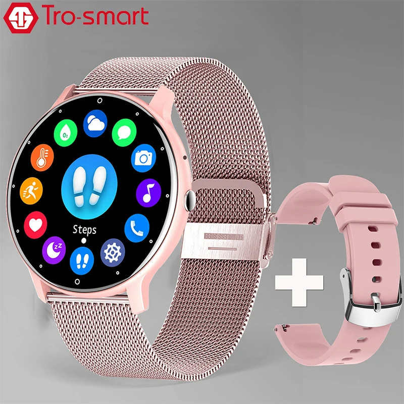 

New 2023 Smart Watch Women Men Smartwatch Round Dial Call Smart Clock For Android IOS Fitness Tracker Trosmart Top Brand ZL02PRO